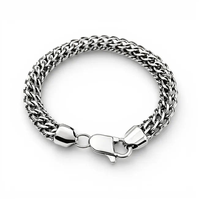 Срібний браслет Пітон  