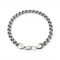 Серебряный браслет плоский бисмарк 