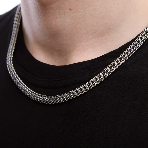 Серебряная цепочка Питон 