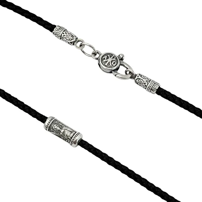 Шовковий шнурок з срібними вставками Архангел Михаїл  зображення 2