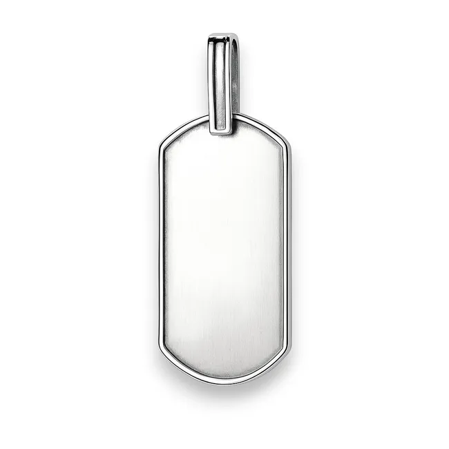 Silver Pendant for Engraving Medallion 