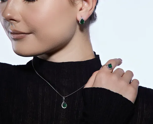 Срібний набір Хюррем та конверт під набір