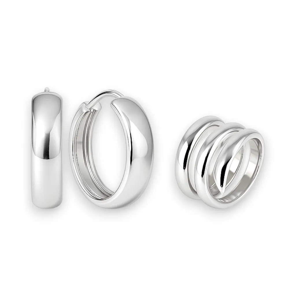 Срібний набір Спіраль