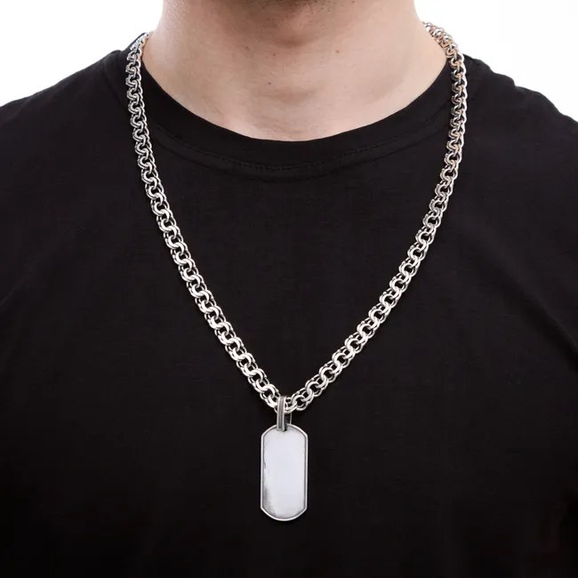 Серебряная подвеска для гравировки Медальйон   зображення 3