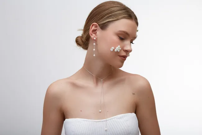 Срібний набір Роса  зображення 2