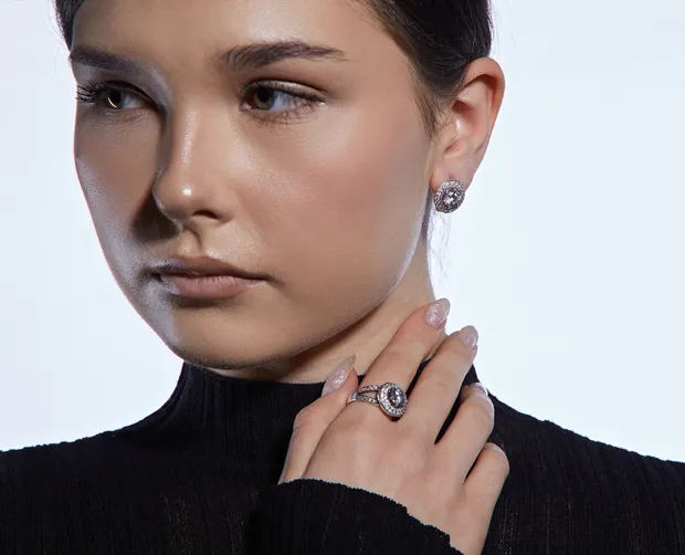 Black Case and Silver Set Luxury