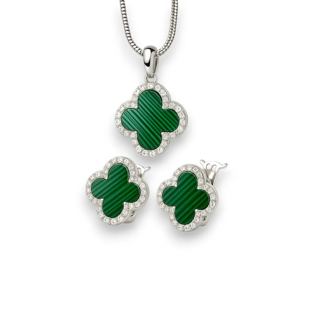 Срібний набір Конюшина