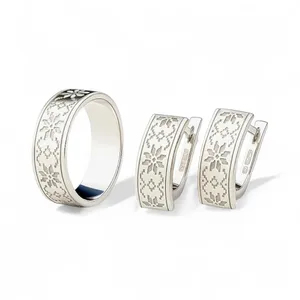 Срібний набір Орнамент 