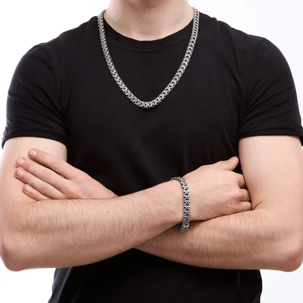 Срібний чоловічий набір Рамзес