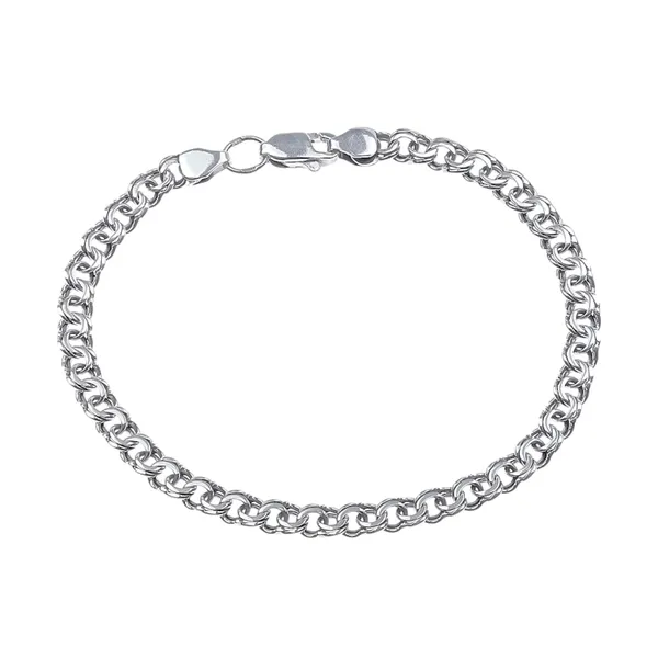 Silver bracelet Flat bismarck