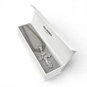 Срібний набір Сильний та Футляр для прикрас "Балабінка" 