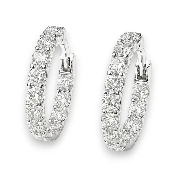 Срібні сережки конго Мавка