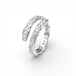 Срібна каблучка Змія  