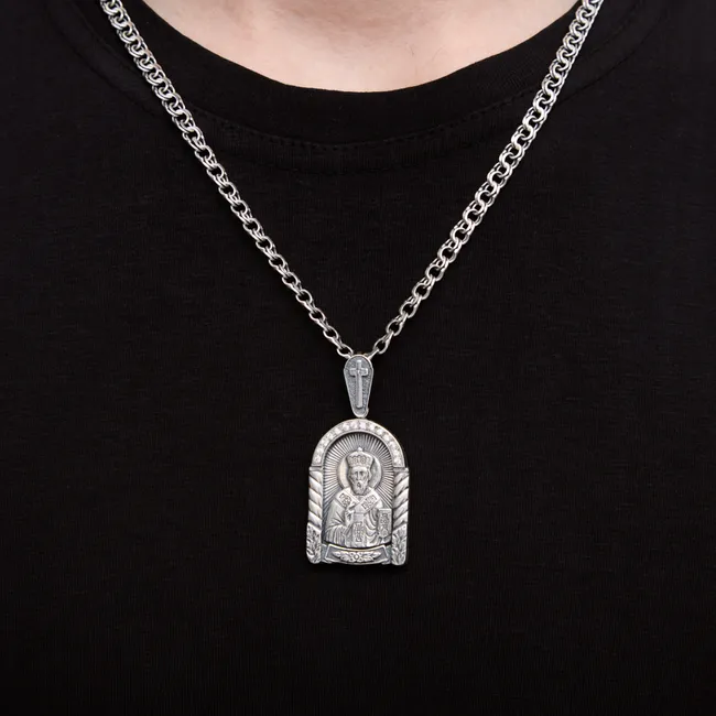 Silver pendant Saint Nicholas   зображення 3
