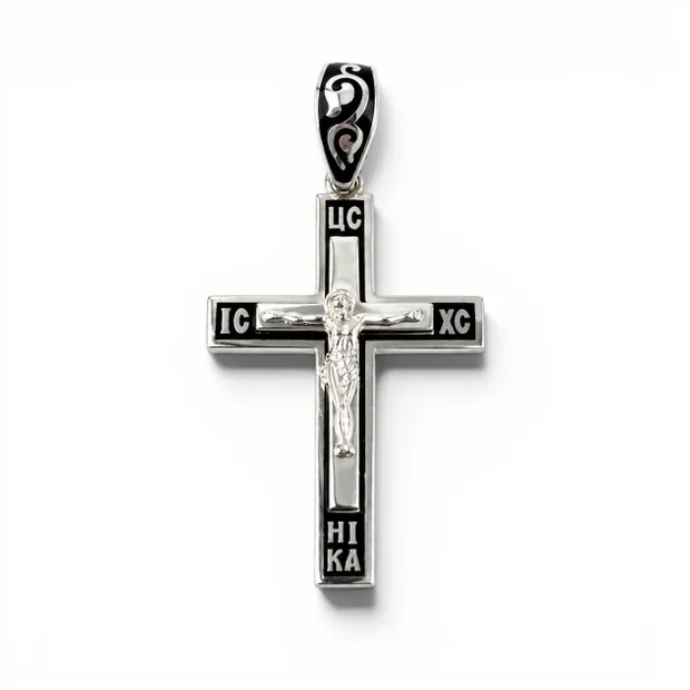 Серебряный крестик Вера маленький 