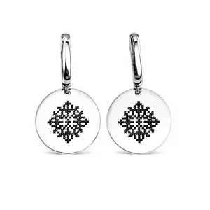 Срібні сережки Монети   зображення 4