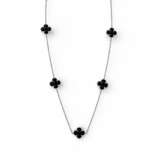 Срібне Кольє Конюшина