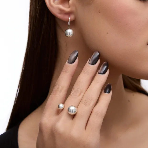 Срібний набір Кульки