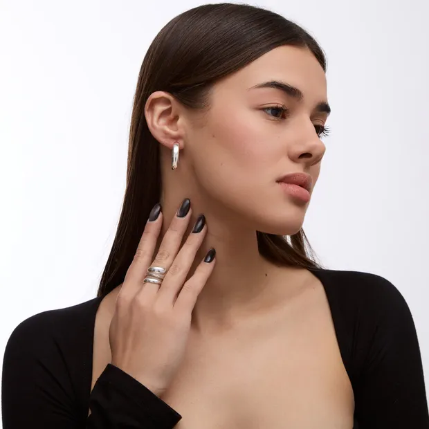 Срібний набір Спіраль