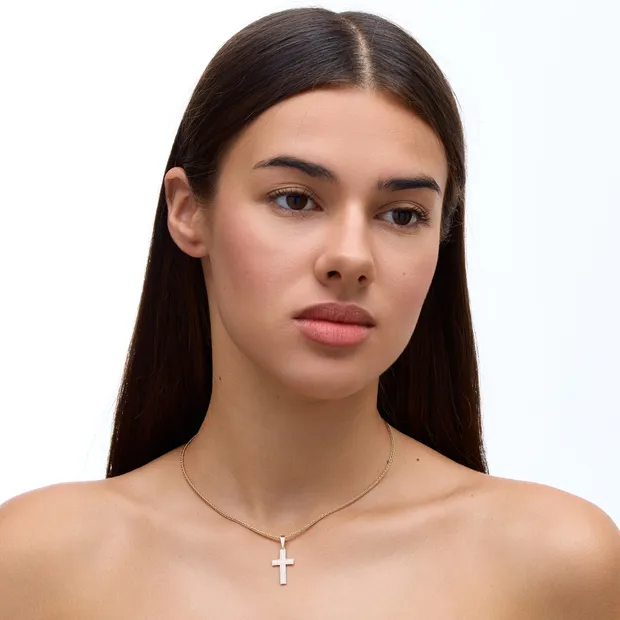 Silver Decorative Cross Straight