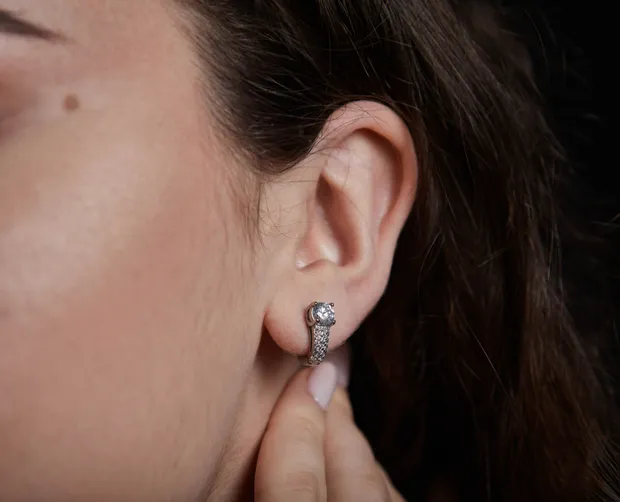 Silver earrings Vienna