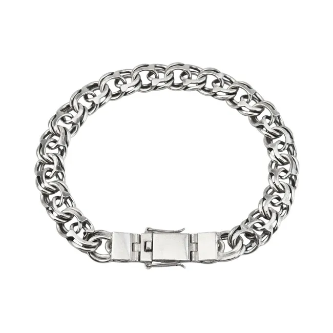 Срібний браслет Класичний Бісмарк з коробкою 