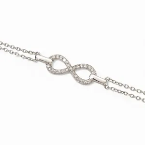 Срібний браслет Безкінечність 