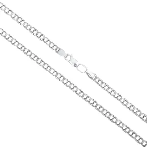 Серебряная цепочка Плоский Бисмарк  