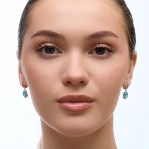 Срібні сережки Смарагд   зображення 10