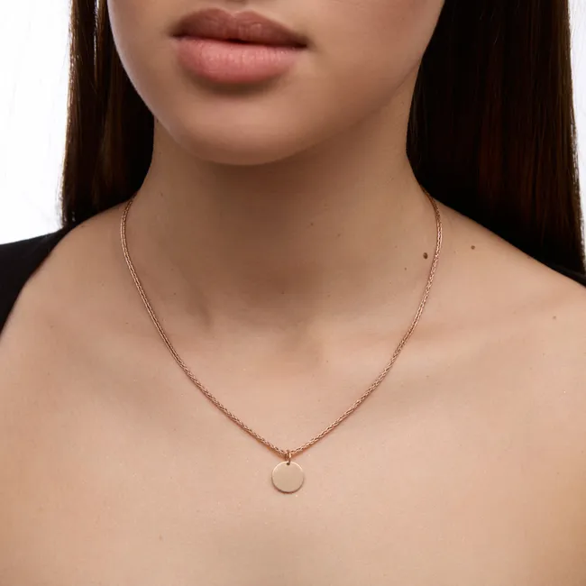 Срібна підвіска для гравіювання Монета з позолотою  зображення 3