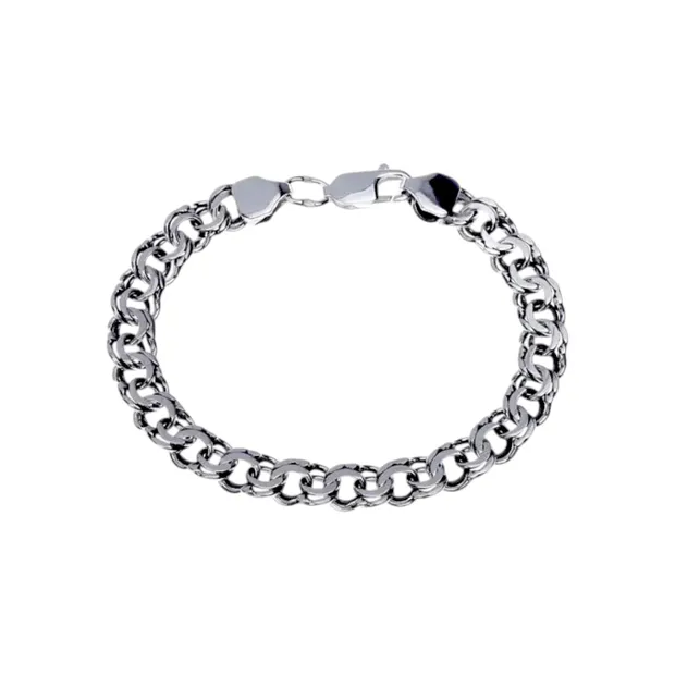 Silver bracelet Flat bismarck