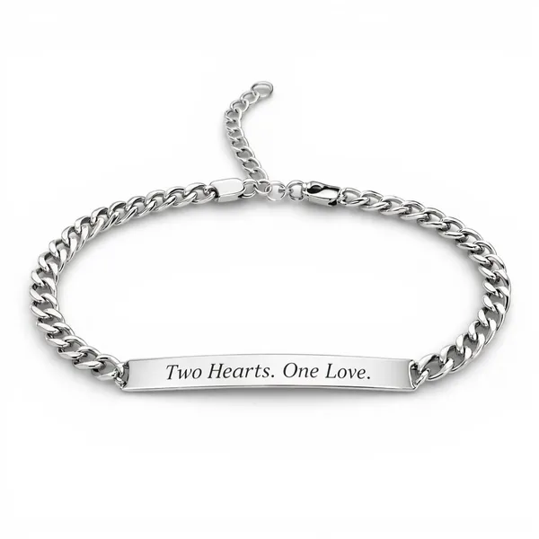 Срібний браслет панцирний з пластиною