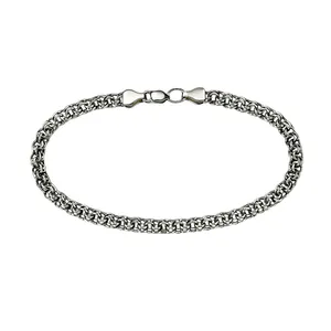 Срібний браслет Плоский Бісмарк