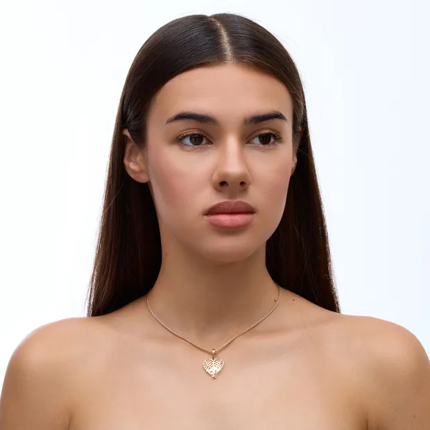 Срібна підвіска Крила з позолотою  