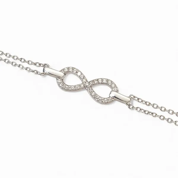 Срібний браслет Безкінечність