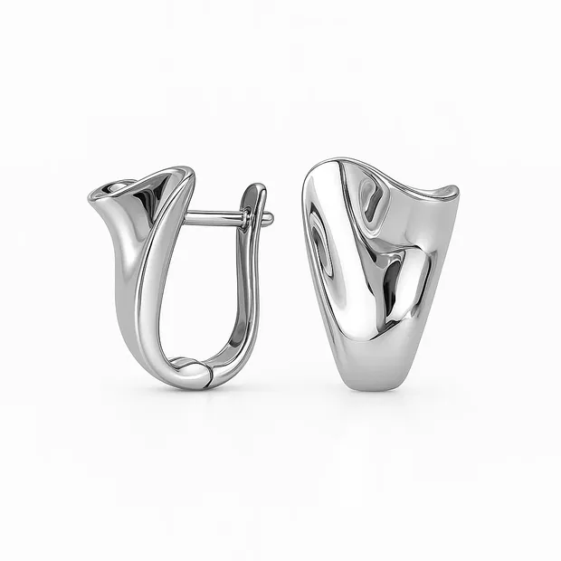 Срібні сережки Течія 