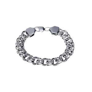 Срібний браслет класичний бісмарк 