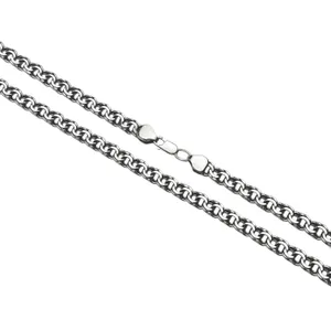 Серебряная цепочка Плоский Бисмарк  