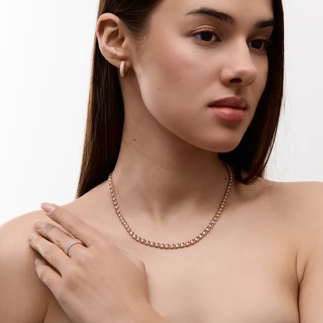 Подарок для любимой серебряный набор Кристальная Роскошь  зображення 3