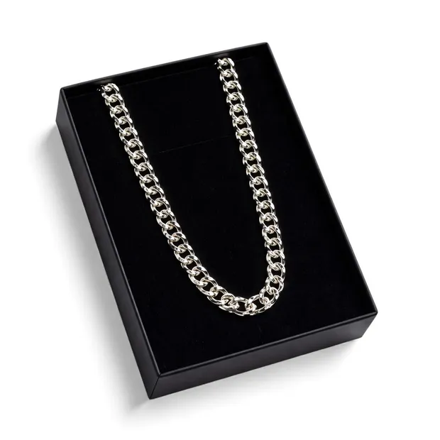 Срібний ланцюжок Класичний Бісмарк та Коробка під набір "Happy everyday"