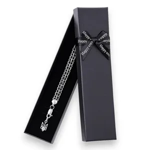 Срібний набір подвійний якір та подарункове пакування  