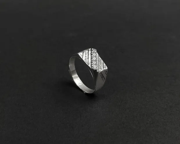 Срібний чоловічий перстень Ескалібур 15030