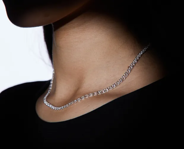 Silver Necklace Arab Bismarck