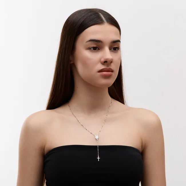 Срібне кольє Вервиця  зображення 2