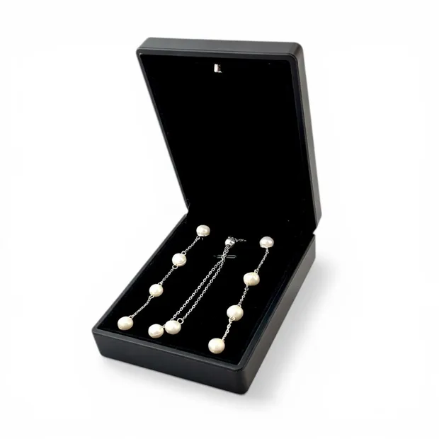 Подарунок для коханої срібний набір Роса