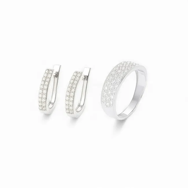 Срібний набір Мадонна 