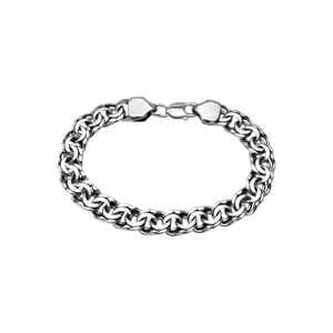 Серебряный браслет плоский бисмарк  