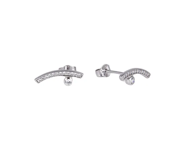 Silver earrings puseta Angelina