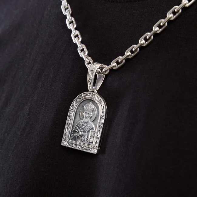 Silver pendant Saint Nicholas   зображення 5