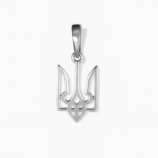 Silver Trident Pendant
